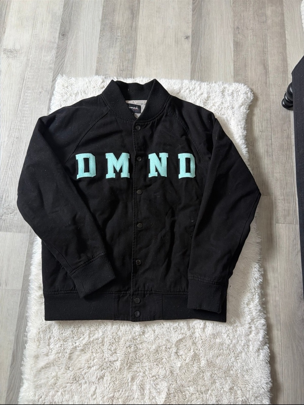 DIAMOND Black Varsity Baseball Jacket